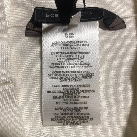 BCBG Bandage Skirt - White - Size XS - NWT - Picture 5 of 5